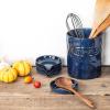 image:imageCeramic Spoon Ladle Rest Coffee  VICRAYS Kitchen Stove Spoon Holder Spatula Cooking Accessories Farmhouse Utensil Rest Stove Spatula Decor for Countertop  Dishwasher Safe 52 Inches Blue Set of 4