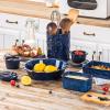 image:imageVicrays 2Piece Ceramic Kitchen Utensil Holder Butter Dish Keeper Container with Knife for Stove Top and Countertop