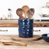 image:imageVicrays 2Piece Ceramic Kitchen Utensil Holder Butter Dish Keeper Container with Knife for Stove Top and Countertop