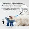 image:imageVicrays Ceramic Cat Bowl Set  Cat Food Feeding Bowls for Indoor Cats Whisker Friendly Cute Cat Dish Plates Microwave amp Dishwasher Safe 2 Pack 11 oz 64 inch Blue