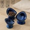 image:imageVicrays Ceramic Cat Bowl Set  Cat Food Feeding Bowls for Indoor Cats Whisker Friendly Cute Cat Dish Plates Microwave amp Dishwasher Safe 2 Pack 11 oz 64 inch Blue