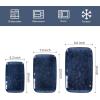 image:imageVicrays Ceramic Rectangle Serving Platters  14 12 10 Porcelain Serving Trays Plates for Party BBQ Appetizers Sushi Dessert  Microwave Oven and Dishwasher Safe  Set of 3 RedBlue