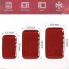 image:imageVicrays Ceramic Rectangle Serving Platters  14 12 10 Porcelain Serving Trays Plates for Party BBQ Appetizers Sushi Dessert  Microwave Oven and Dishwasher Safe  Set of 3 RedCherry Red