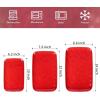 image:imageVicrays Ceramic Rectangle Serving Platters  14 12 10 Porcelain Serving Trays Plates for Party BBQ Appetizers Sushi Dessert  Microwave Oven and Dishwasher Safe  Set of 3 RedRed