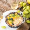 image:imagevicrays Ceramic Pie Pan for Baking  55 inch Small Pie Plates Deep Dish Round Pot Casserole Mini Serving Bowl Microwave Oven Safe for Dessert Apple Pie Cake Tart Pizza Set of 6  BlueBlue