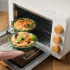 image:imagevicrays Ceramic Pie Pan for Baking  55 inch Small Pie Plates Deep Dish Round Pot Casserole Mini Serving Bowl Microwave Oven Safe for Dessert Apple Pie Cake Tart Pizza Set of 6  BlueGreen