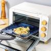 image:imagevicrays Ceramic Square Plates Set of 6  Large Porcelain 10 inch Dinner Plates for Steak Pasta Pizza  Microwave Oven and Dishwasher Safe  BlueBlue