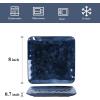 image:imagevicrays Ceramic Square Plates Set of 6  Large Porcelain 10 inch Dinner Plates for Steak Pasta Pizza  Microwave Oven and Dishwasher Safe  BlueBlue