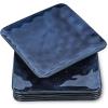 image:imagevicrays Ceramic Square Plates Set of 6  Large Porcelain 10 inch Dinner Plates for Steak Pasta Pizza  Microwave Oven and Dishwasher Safe  BlueBlue
