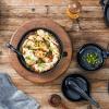 image:imageVicrays Ceramic Soup Spoons Asian  Chinese Porcelain Soup Spoons Japanese 64 inch Ladle Serving Utensils for Ramen Dumplings Wonton Pho Miso Noodle Cereal Coffee Mugs  Set of 6 Blue
