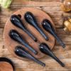 image:imageVicrays Ceramic Soup Spoons Asian  Chinese Porcelain Soup Spoons Japanese 64 inch Ladle Serving Utensils for Ramen Dumplings Wonton Pho Miso Noodle Cereal Coffee Mugs  Set of 6 Blue