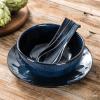 image:imageVicrays Ceramic Soup Spoons Asian  Chinese Porcelain Soup Spoons Japanese 64 inch Ladle Serving Utensils for Ramen Dumplings Wonton Pho Miso Noodle Cereal Coffee Mugs  Set of 6 Blue