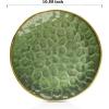 image:imagevicrays Ceramic Dinner Plates Set  Porcelain 10 Inch Flat Steak Pasta Pizza Plate Home Party Restaurant Plate Scratch Resistant Microwave Oven and Dishwasher Safe Set of 6 BlueGreenS