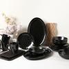 image:imagevicrays Serving Platter Ceramic Tray Plates Extra Large Oval 145 Inch Porcelain Dinner Plates Long Serving Dish Set Entertaining Party Restaurant Food Meat Sushi Fish Turkey PlatterBright Black