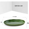image:imagevicrays Serving Platter Ceramic Tray Plates Extra Large Oval 145 Inch Porcelain Dinner Plates Long Serving Dish Set Entertaining Party Restaurant Food Meat Sushi Fish Turkey PlatterGreen