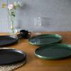 image:imagevicrays Serving Platter Ceramic Tray Plates Extra Large Oval 145 Inch Porcelain Dinner Plates Long Serving Dish Set Entertaining Party Restaurant Food Meat Sushi Fish Turkey PlatterGreen