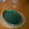 image:imagevicrays Serving Platter Ceramic Tray Plates Extra Large Oval 145 Inch Porcelain Dinner Plates Long Serving Dish Set Entertaining Party Restaurant Food Meat Sushi Fish Turkey PlatterGreen