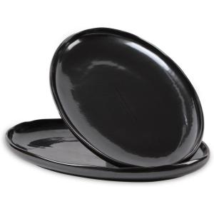 image:imagevicrays Serving Platter Ceramic Tray Plates Extra Large Oval 145 Inch Porcelain Dinner Plates Long Serving Dish Set Entertaining Party Restaurant Food Meat Sushi Fish Turkey PlatterBright Black