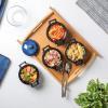 image:imagevicrays French Onion Soup Bowls with Lids and Handles 18 Ounce for Soup Beef Stew Chili Chip Resistant Dishwasher Microwave Safe Set of 4 BlueBlue