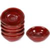 image:imagevicrays Ceramic Dipping Sauce Bowls  Small Charcuterie Dip Cups Cooking Prep Condiment Oil Dish Mini Tapas Plates for Soy Sushi Salsas Wasabi Appetizer Dessert  Set of 6 GreenCherry Red