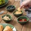 image:imagevicrays Ceramic Dipping Sauce Bowls  Small Charcuterie Dip Cups Cooking Prep Condiment Oil Dish Mini Tapas Plates for Soy Sushi Salsas Wasabi Appetizer Dessert  Set of 6 GreenGreen
