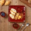 image:imagevicrays Ceramic Dipping Sauce Bowls  Small Charcuterie Dip Cups Cooking Prep Condiment Oil Dish Mini Tapas Plates for Soy Sushi Salsas Wasabi Appetizer Dessert  Set of 6 GreenCherry Red