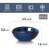 image:imagevicrays Ceramic Dipping Sauce Bowls  Small Charcuterie Dip Cups Cooking Prep Condiment Oil Dish Mini Tapas Plates for Soy Sushi Salsas Wasabi Appetizer Dessert  Set of 6 GreenBlue