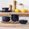 image:imagevicrays Ceramic Dipping Sauce Bowls  Small Charcuterie Dip Cups Cooking Prep Condiment Oil Dish Mini Tapas Plates for Soy Sushi Salsas Wasabi Appetizer Dessert  Set of 6 GreenBlue