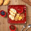 image:imagevicrays Ceramic Dipping Sauce Bowls  Small Charcuterie Dip Cups Cooking Prep Condiment Oil Dish Mini Tapas Plates for Soy Sushi Salsas Wasabi Appetizer Dessert  Set of 6 GreenRed