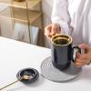 image:imagevicrays Ceramic Tea Mug Infuser  Large Cup 16 oz Hot Loose Steeping Handle Teacup with Leaf Infuser Spoon Lid  Tall Glazed Strainer Coffee Mug Microwave Safe  GreenBlue