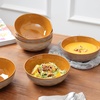 image:imagevicrays Ceramic Salad Bowls Set for Kitchen Serving  32 Ounce Soup Bowls Pasta Bowls Chip Resistant Dishwasher Microwave Safe Large Fluted stoneware Set of 6 BeigeBeige