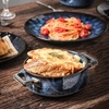 image:imagevicrays Ceramic Soup Bowls with Handles 24 Oz Porcelain Soup Crocks for French Onion Soup Cereal Beef Stew Chill Pasta Pot Pies Microwave and Oven Safe Set of 4 BlueBlue