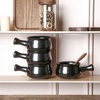 image:imagevicrays French Onion Soup Bowls With Handles 26 Ounce for Soup Chili Beef Stew Chip Resistant Dishwasher Microwave Safe Set of 4 GrayBlack