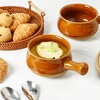 image:imagevicrays French Onion Soup Bowls With Handles 26 Ounce for Soup Chili Beef Stew Chip Resistant Dishwasher Microwave Safe Set of 4 GrayBrown