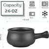 image:imagevicrays French Onion Soup Bowls With Handles 26 Ounce for Soup Chili Beef Stew Chip Resistant Dishwasher Microwave Safe Set of 4 GrayGray