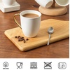 image:imagevicrays Coffee Mug Set 12 Ounce Set of 6 Ceramic Mug for Men Women Unique Glazed Mugs with Handle for Coffee Tea Milk Cocoa CerealBeigeWhite with Golden