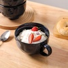 image:imagevicrays Jumbo Soup Mug Coffee Large  Ceramic Wide Oversized Extra Big Handle Bowls Latte Friends Mug Set Gaint Cereal Oatmeal Cappuccino Cup Set 27 oz  Cherry redBlue