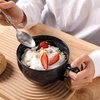 image:imagevicrays Jumbo Soup Mug Coffee Large  Ceramic Wide Oversized Extra Big Handle Bowls Latte Friends Mug Set Gaint Cereal Oatmeal Cappuccino Cup Set 27 oz  Cherry redBlue