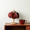 image:imagevicrays Jumbo Soup Mug Coffee Large  Ceramic Wide Oversized Extra Big Handle Bowls Latte Friends Mug Set Gaint Cereal Oatmeal Cappuccino Cup Set 27 oz  Cherry redCherry Red