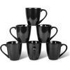 image:imagevicrays Coffee Mug Set 12 Ounce Set of 6 Ceramic Mug for Men Women Unique Glazed Mugs with Handle for Coffee Tea Milk Cocoa CerealYellowBright Black