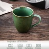 image:imagevicrays Coffee Mug Set 12 Ounce Set of 6 Ceramic Mug for Men Women Unique Glazed Mugs with Handle for Coffee Tea Milk Cocoa CerealYellowGreen