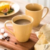 image:imagevicrays Coffee Mug Set 12 Ounce Set of 6 Ceramic Mug for Men Women Unique Glazed Mugs with Handle for Coffee Tea Milk Cocoa CerealYellowYellow