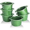 image:imageCreme Brulee Ramekins Ceramic Bowls  VICRAYS Mini Custard Cups 8 oz oven Safe Bowls Souffle Dishes for Baking Individual Casserole Dipping Sauce Set of 6 RedGreen