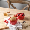 image:imageCreme Brulee Ramekins Ceramic Bowls  VICRAYS Mini Custard Cups 8 oz oven Safe Bowls Souffle Dishes for Baking Individual Casserole Dipping Sauce Set of 6 RedScarlet Red