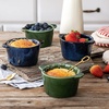 image:imageCreme Brulee Ramekins Ceramic Bowls  VICRAYS Mini Custard Cups 8 oz oven Safe Bowls Souffle Dishes for Baking Individual Casserole Dipping Sauce Set of 6 RedGreen