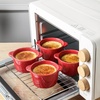 image:imageCreme Brulee Ramekins Ceramic Bowls  VICRAYS Mini Custard Cups 8 oz oven Safe Bowls Souffle Dishes for Baking Individual Casserole Dipping Sauce Set of 6 RedScarlet Red