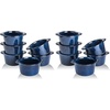 image:imageCreme Brulee Ramekins Ceramic Bowls  VICRAYS Mini Custard Cups 8 oz oven Safe Bowls Souffle Dishes for Baking Individual Casserole Dipping Sauce Set of 6 RedBlue