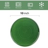 image:imagevicrays Ceramic Dinner Plates Set  Porcelain 10 Inch Flat Steak Pasta Pizza Plate Home Party Restaurant Plate Scratch Resistant Microwave Oven and Dishwasher Safe Set of 6 Cherry RedGreen