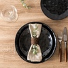 image:imagevicrays Ceramic Dinner Plates Set  Porcelain 10 Inch Flat Steak Pasta Pizza Plate Home Party Restaurant Plate Scratch Resistant Microwave Oven and Dishwasher Safe Set of 6 Cherry RedBright Black