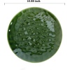 image:imagevicrays Ceramic Dinner Plates Set  Porcelain 10 Inch Flat Steak Pasta Pizza Plate Home Party Restaurant Plate Scratch Resistant Microwave Oven and Dishwasher Safe Set of 6 Cherry RedGreenS